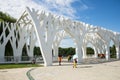 Asia China, Beijing, Changyang Park, landscape architecture, Park gate